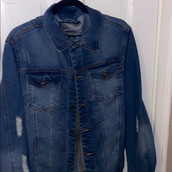 Marshalls Jackets & Coats Mens Distressed Denim Jacket Tj Maxx